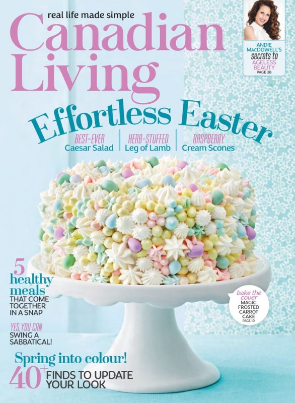 Canadian Living Magazine April 2019 - Andie MacDowell - photo 3