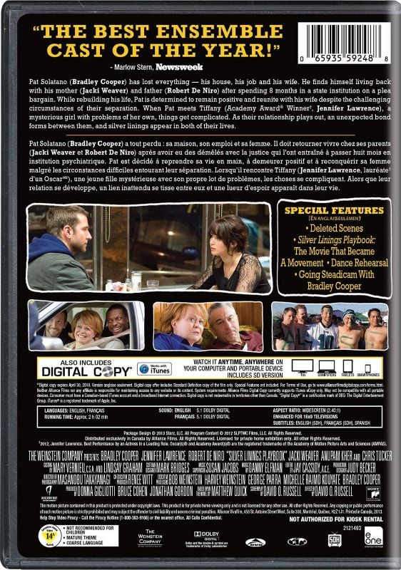 Silver Linings Playbook DVD - photo 2