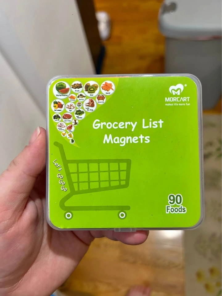 🌱 Meal planner / grocery list fridge magnets (set of 93)