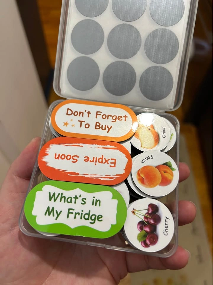 🌱 Meal planner / grocery list fridge magnets (set of 93) - photo 3