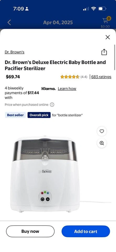 Dr. Brown's Baby Bottles Sterilizer
