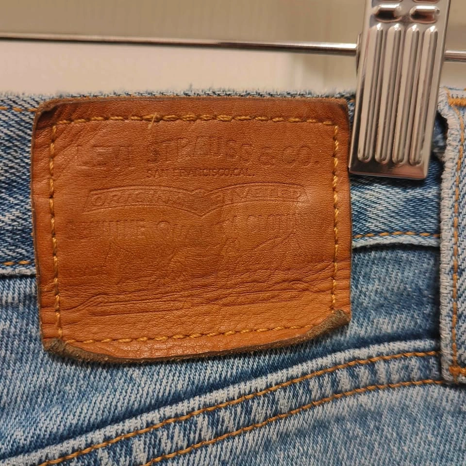 Levi’s Wedgie Straight Jeans Light Wash W25 L28 High Rise Button - photo 4