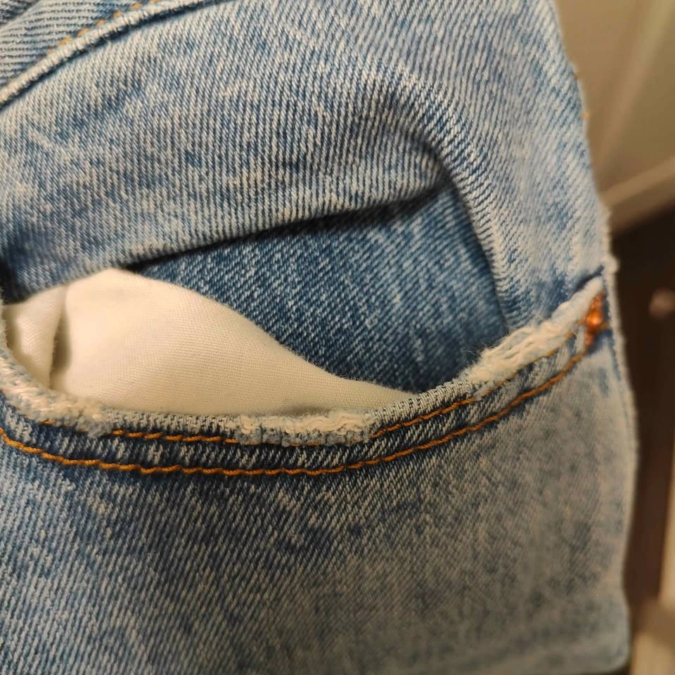 Levi’s Wedgie Straight Jeans Light Wash W25 L28 High Rise Button - photo 5