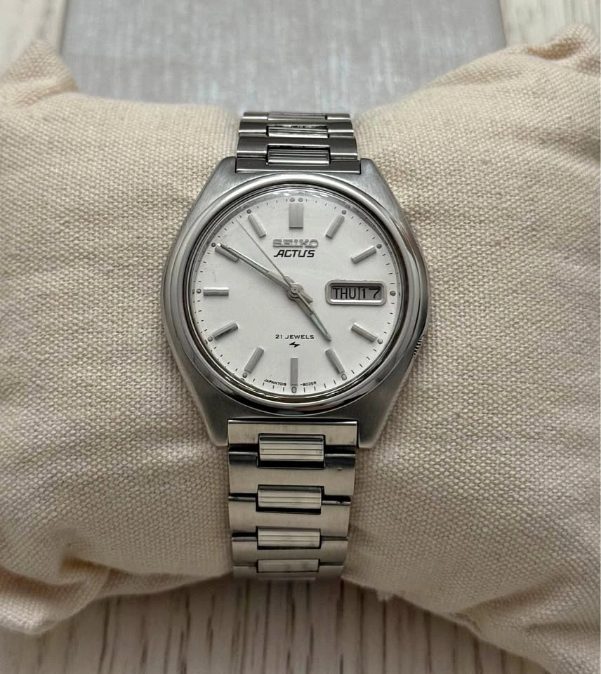 Seiko Actus Automatic Men’s Watch - White Dial (7019)
