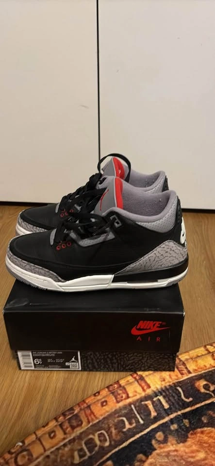 Jordan 3s Black Cement - photo 2