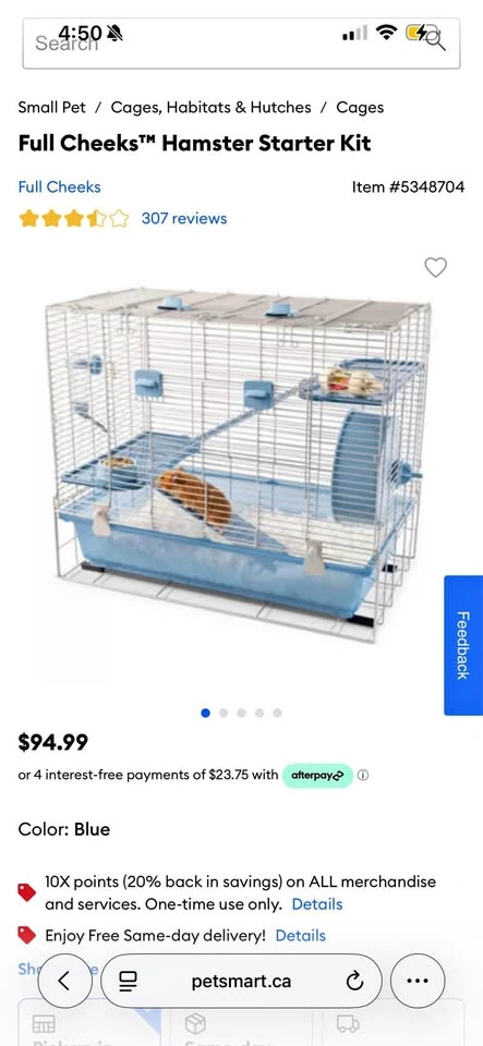 Wired Hamster Cage
