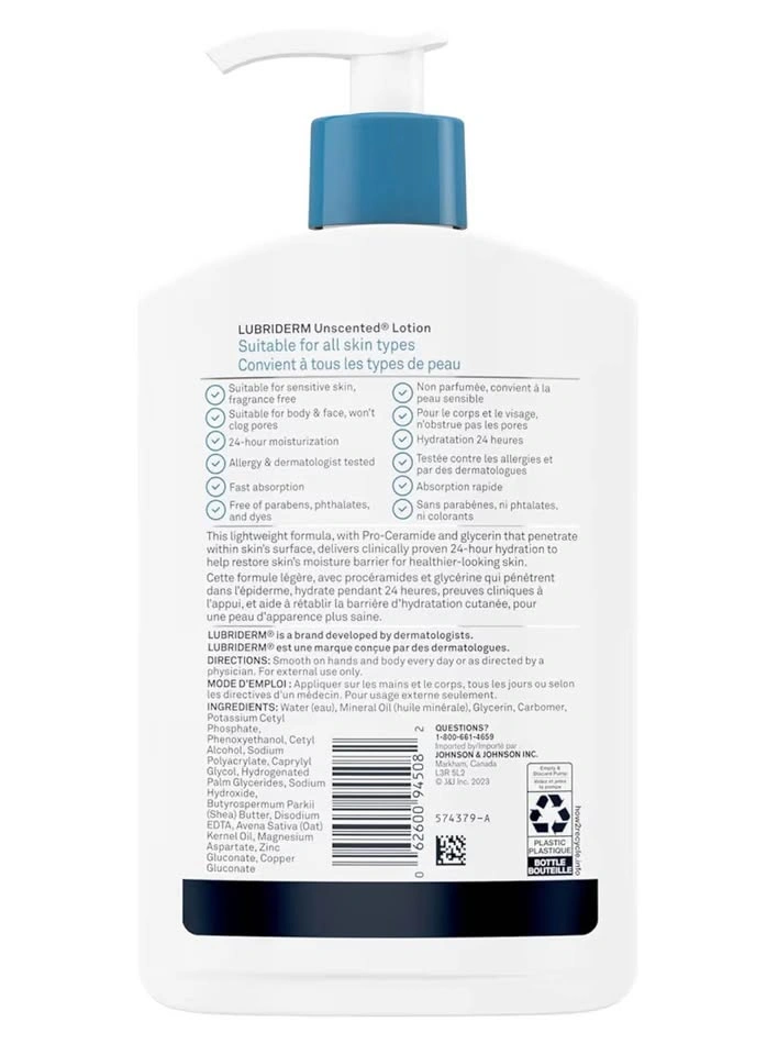 Lubriderm Lotion – Face & Body Moisturizer | Brand New (480ml) - photo 2