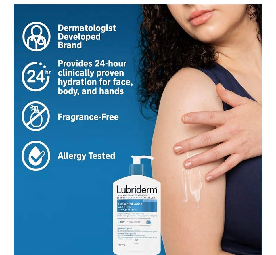 Lubriderm Lotion – Face & Body Moisturizer | Brand New (480ml) - photo 3