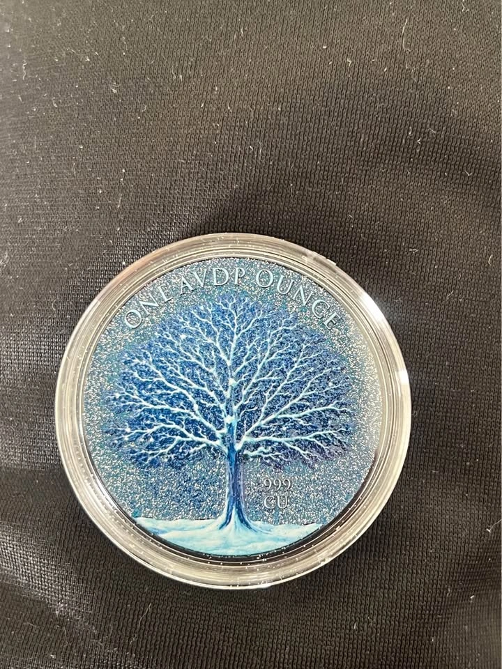 Collectable Winter Maple 1 oz .999 Copper Coin - photo 2