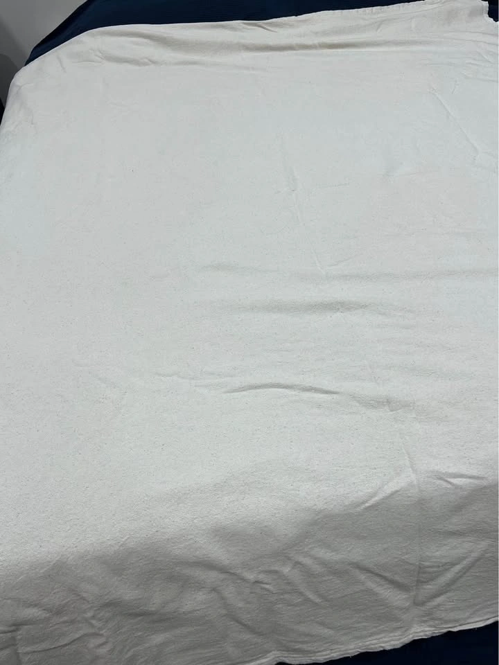 Oatmeal Colour Cotton Throw Blanket - photo 5