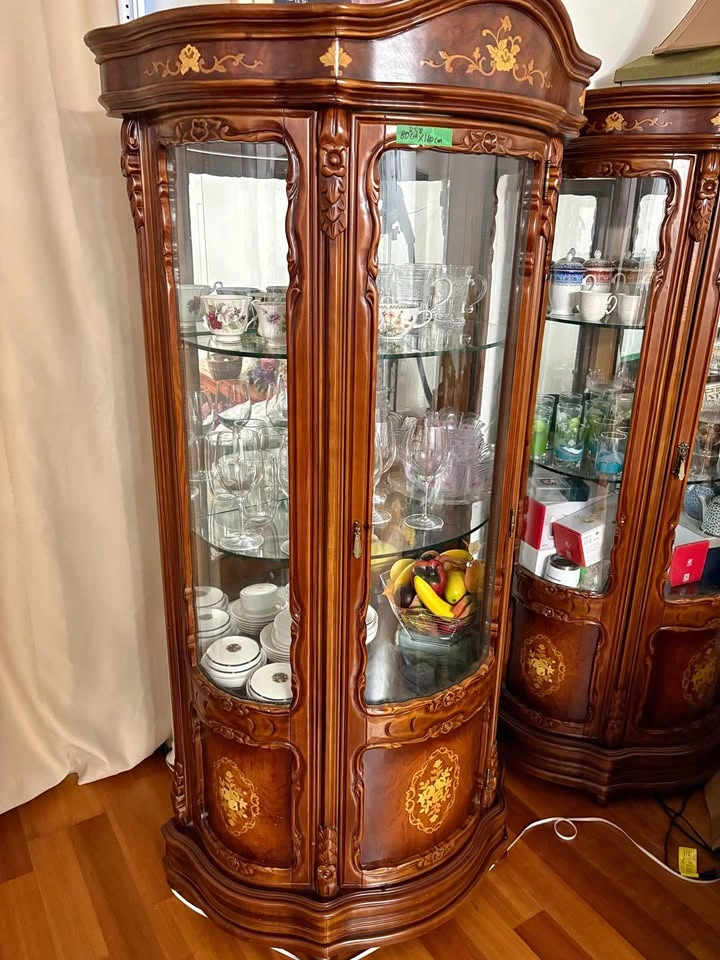 Antique glass cabinet