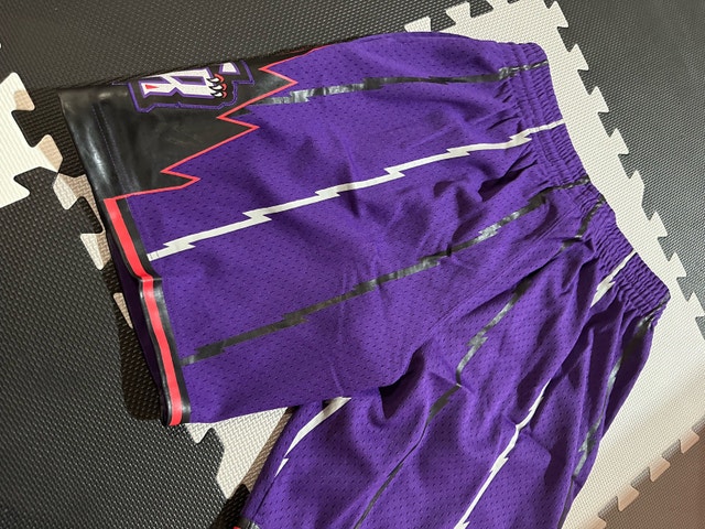 BNWT Mitchell & Ness Toronto Raptors Retro Dino Shorts M - photo 3
