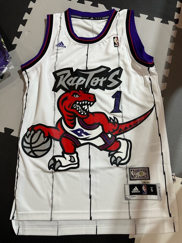 NWT Tracy McGrady Raptors "Dino" Jersey - Adidas Hardwood Classi