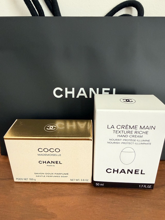 NEW Chanel Hand Cream & Coco Mademoiselle Soap Gift Set