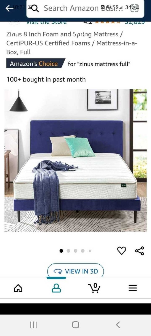 Full spring mattress