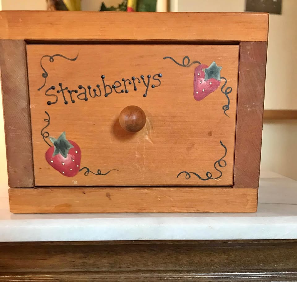 Vintage wood recipe holder