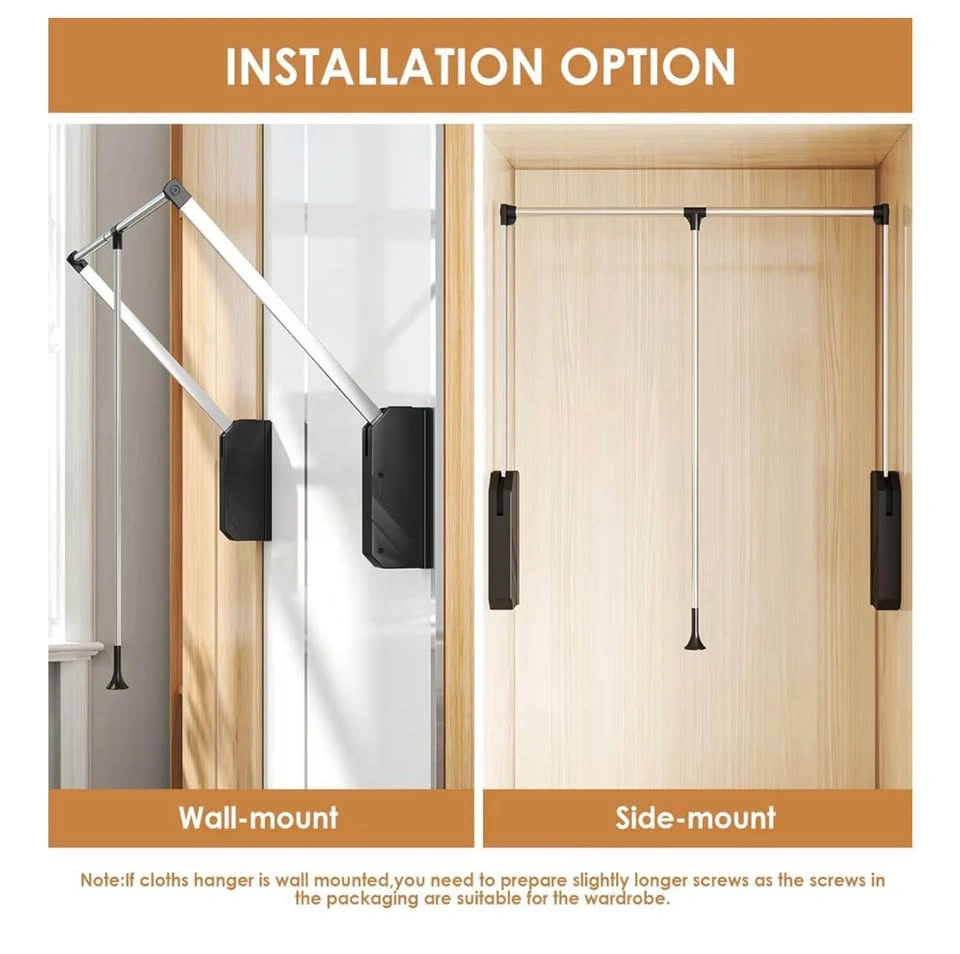 Rev-A-Shelf Pull Down Closet Rod, 18-26" Adjustable - photo 3