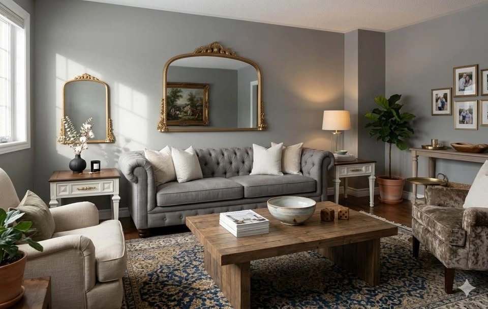 Stunning Set Of Two Toned End Tables - Free Delivery - photo 2