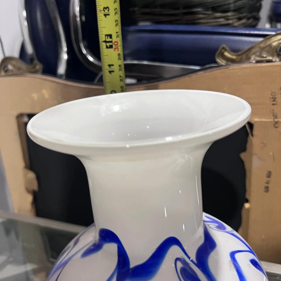 VINTAGE Murano-style art glass vase MCM - photo 2