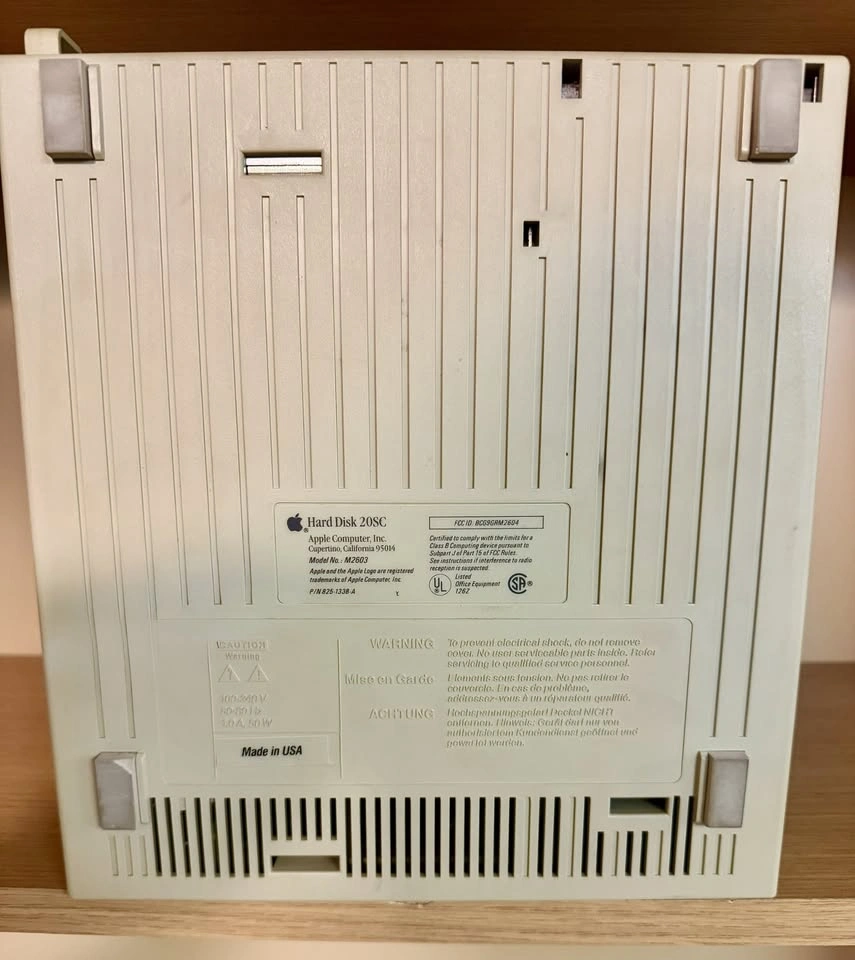 Vintage Apple Hard Disk 20SC External Drive 🍏 - photo 2