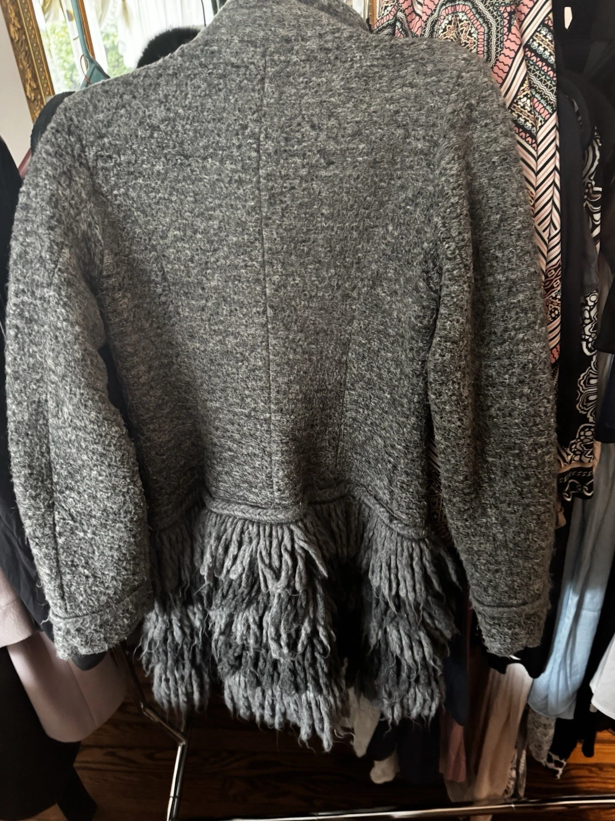 Rinascimento Italy Wool Blend High Collar Coat - Women's M - photo 2