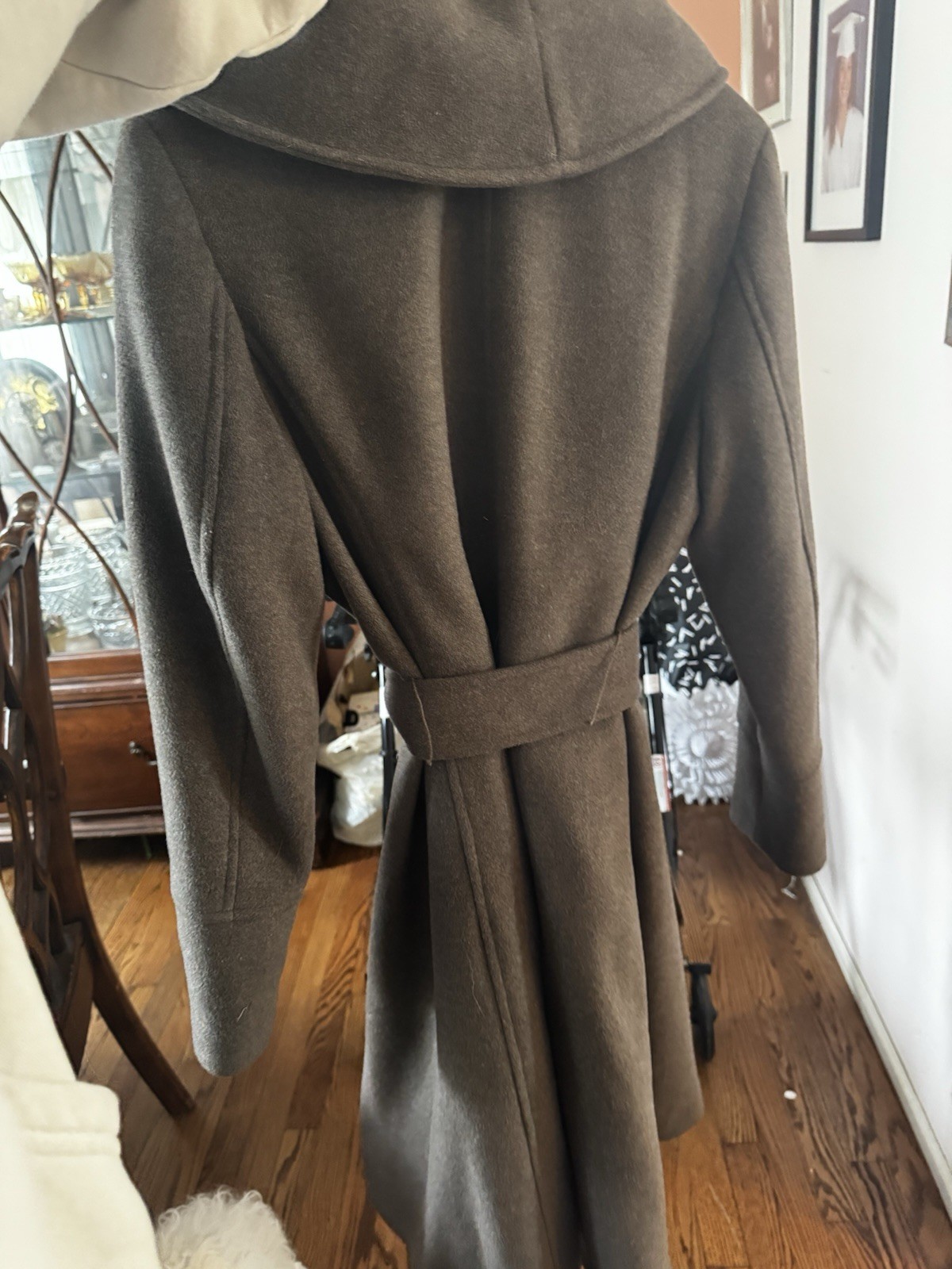 COLE HAAN Womens Wool Alpaca Blend Lt brown Dropped Shoulder Coa - photo 2