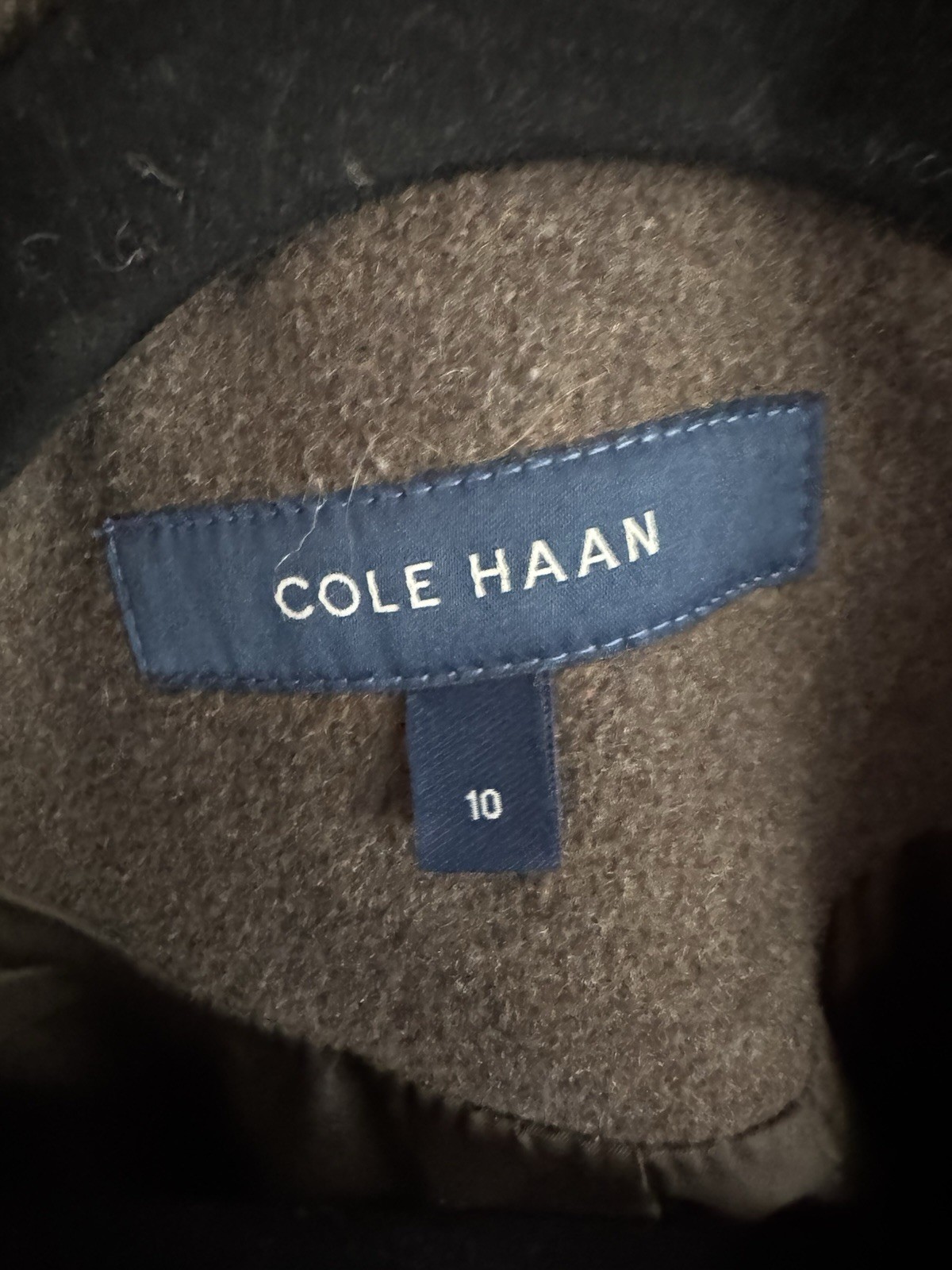 COLE HAAN Womens Wool Alpaca Blend Lt brown Dropped Shoulder Coa - photo 4