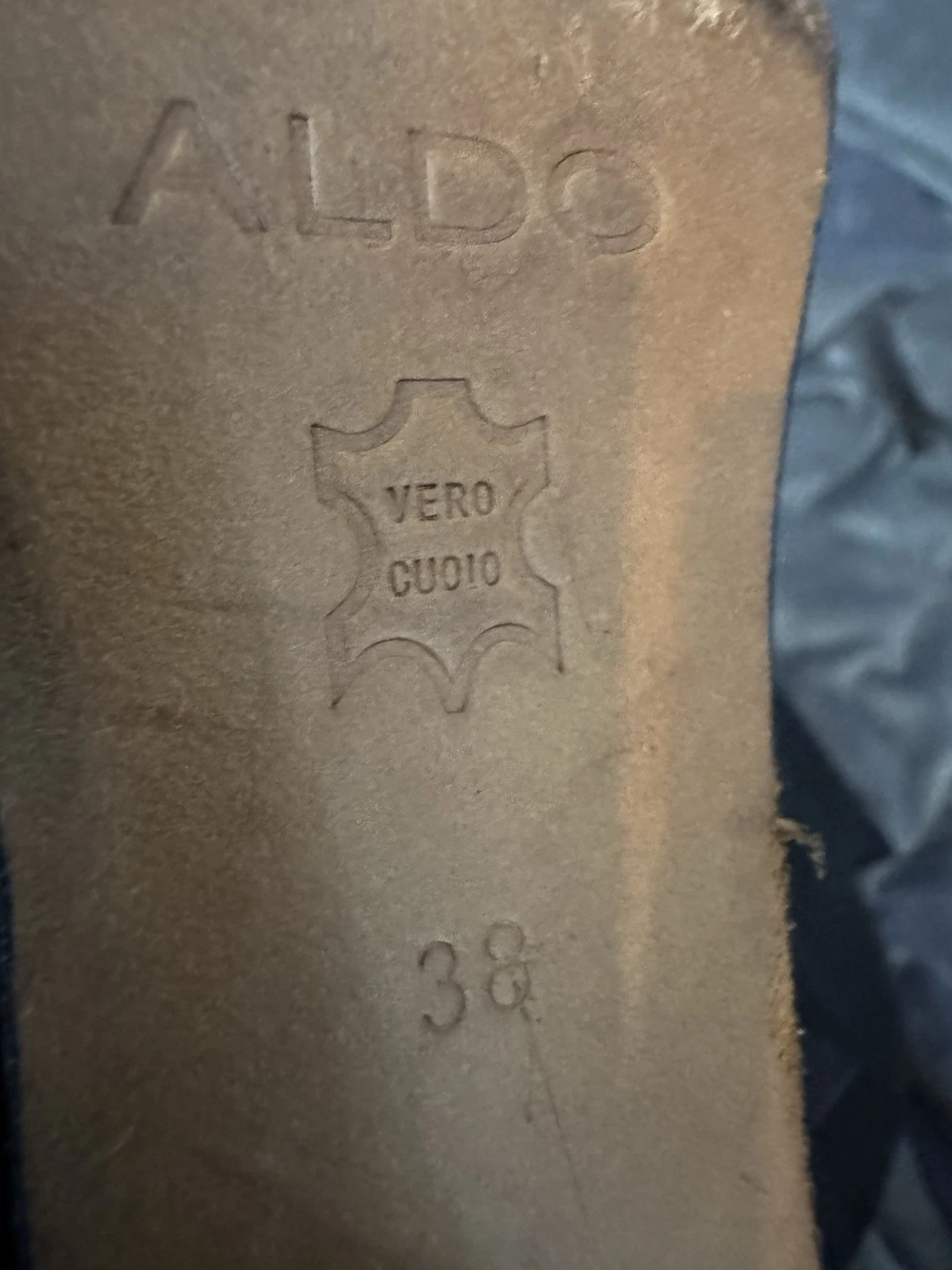 Aldo Made In Spain Black Pointed Toe Knee Boots Sz 8 - photo 4