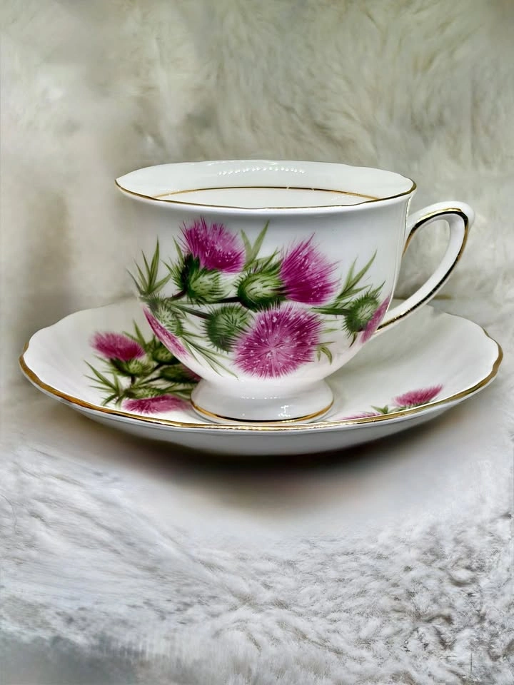 Vintage Colclough Bone China Teacup & Saucer Set