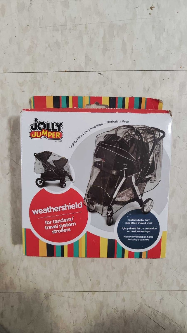 Jolly Jumper Weathershield for Tandem/Travel System Strollers