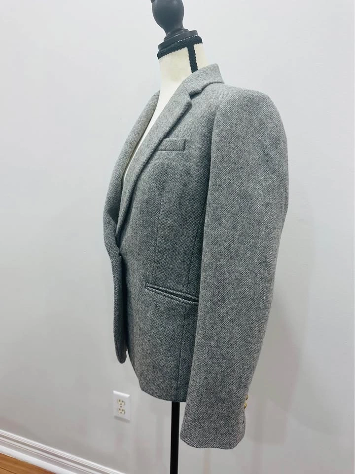 EUC J CREW Campbell Wool Tailored Grey Blazer - Size 10 - photo 4