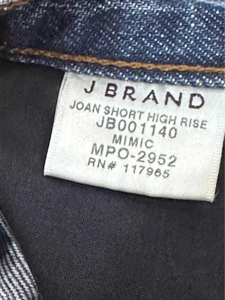 EUC J BRAND Joan High-Rise Blue Denim Women’s Shorts Size 26 - photo 5