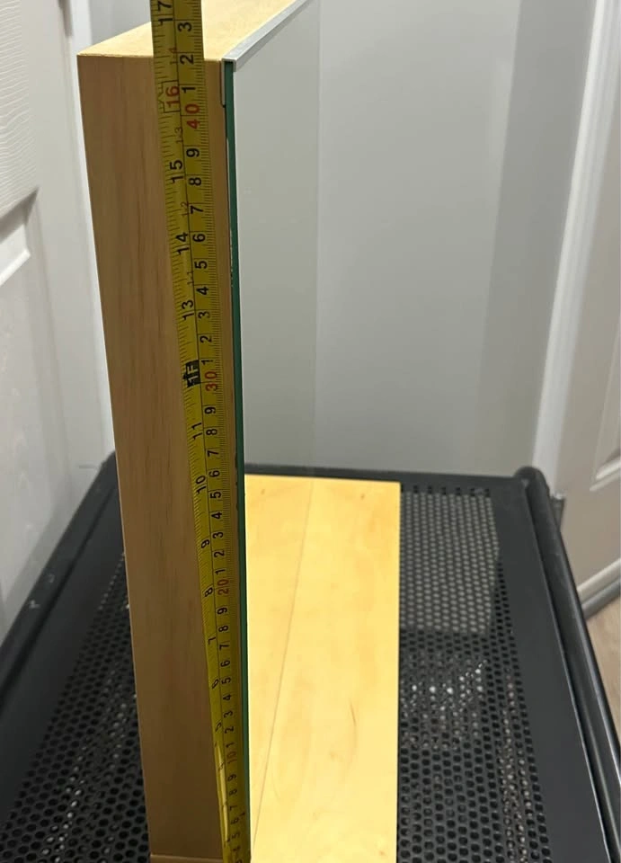 Tabletop Mirror Wood Base 17" Tall - photo 4