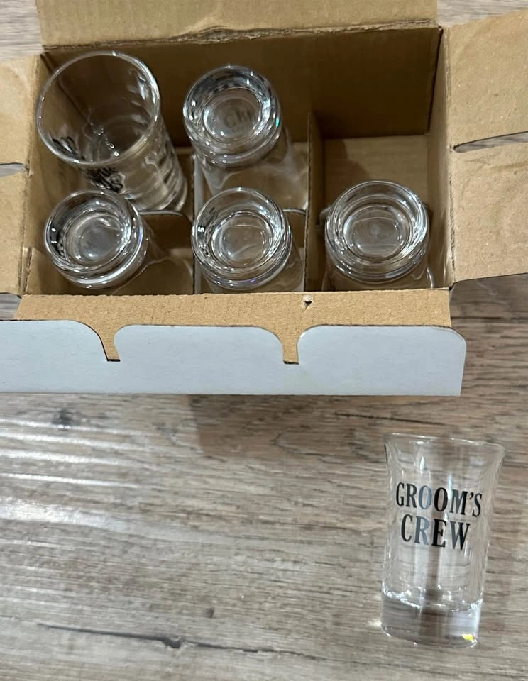Lillian Rose "Groom's Crew" Shot Glasses - Set of 6 - photo 2