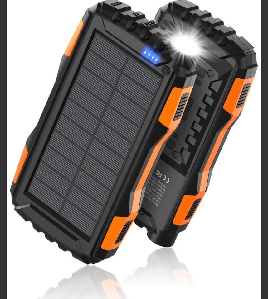 Power Bank Solar 42800 mAh 5 V 3,1 A QC 3.0 - Orange - photo 3
