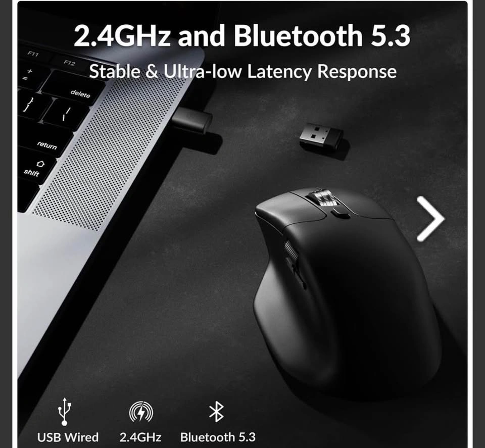 Keychron M6 Wireless Mouse - 1000 Hz, 78g, PixArt 3395 - photo 3