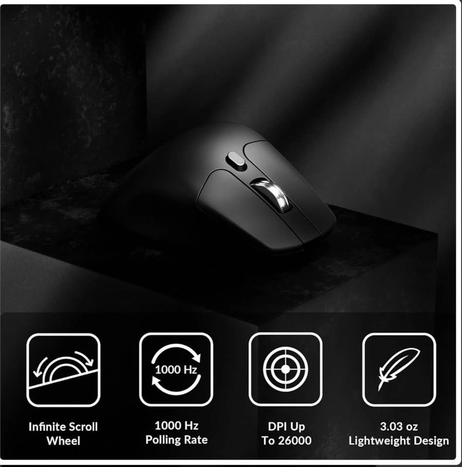 Keychron M6 Wireless Mouse - 1000 Hz, 78g, PixArt 3395 - photo 4