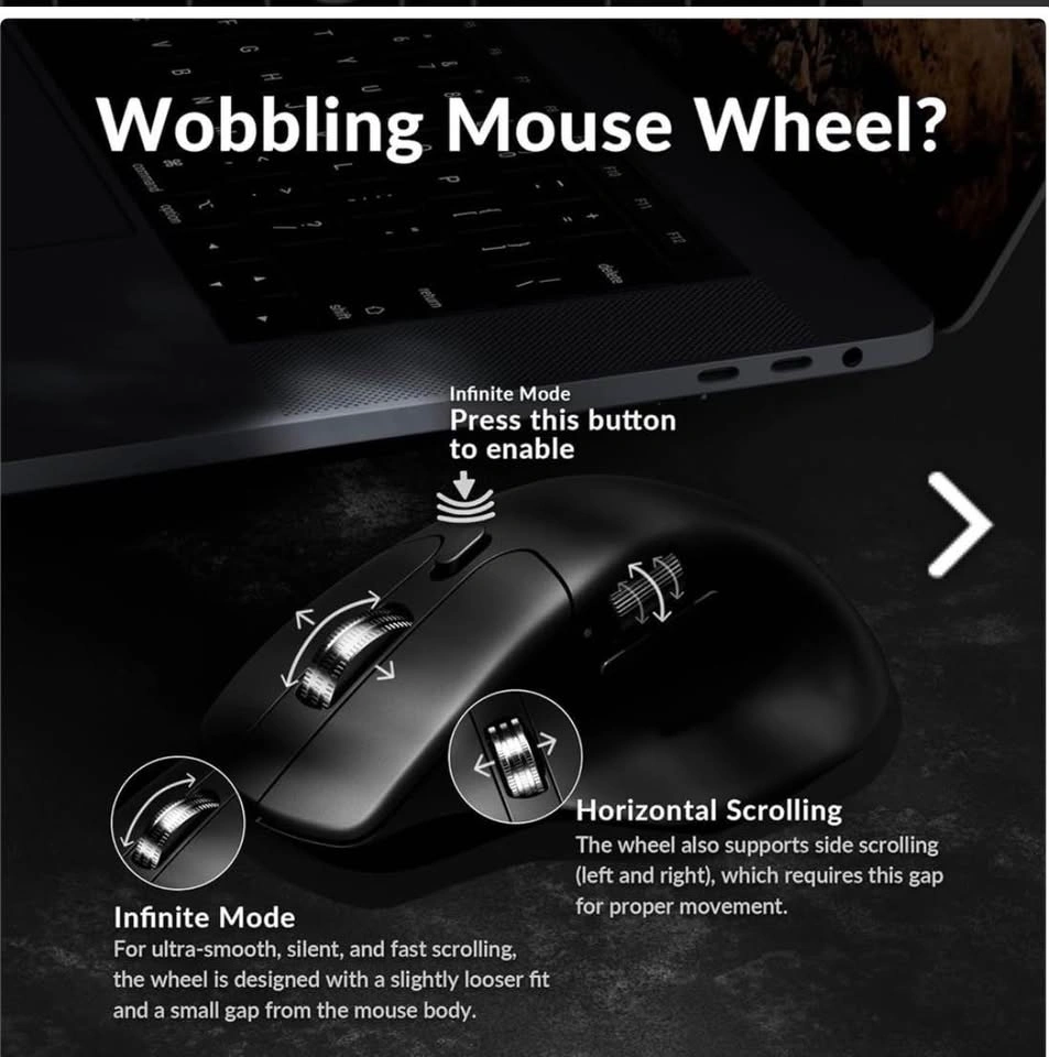 Keychron M6 Wireless Mouse - 1000 Hz, 78g, PixArt 3395 - photo 5