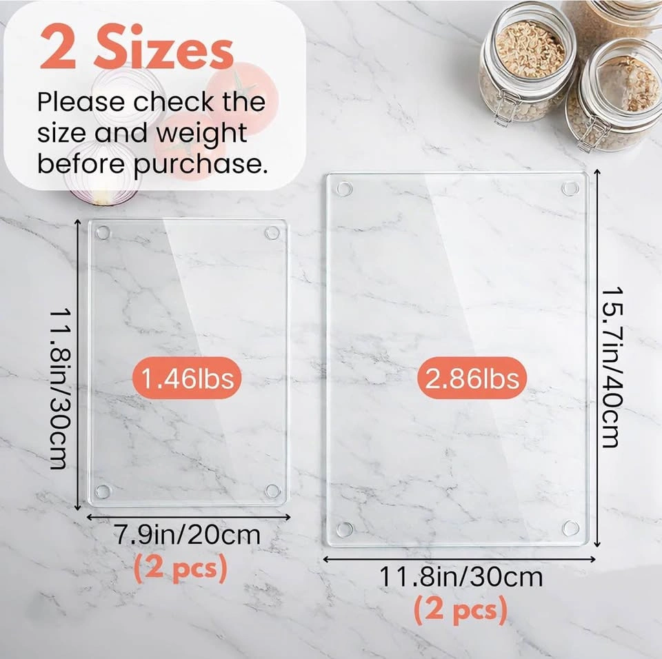 Four pieces glass cutting board - photo 2