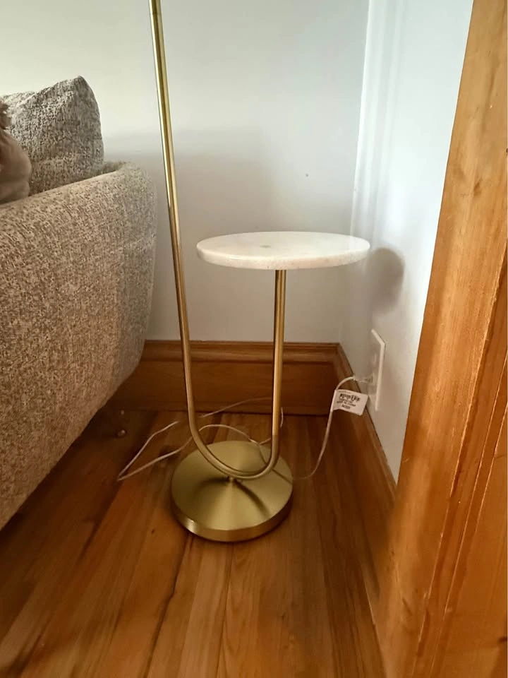 Floor Lamp with Marble Table – Modern Side Table Lamp - photo 2
