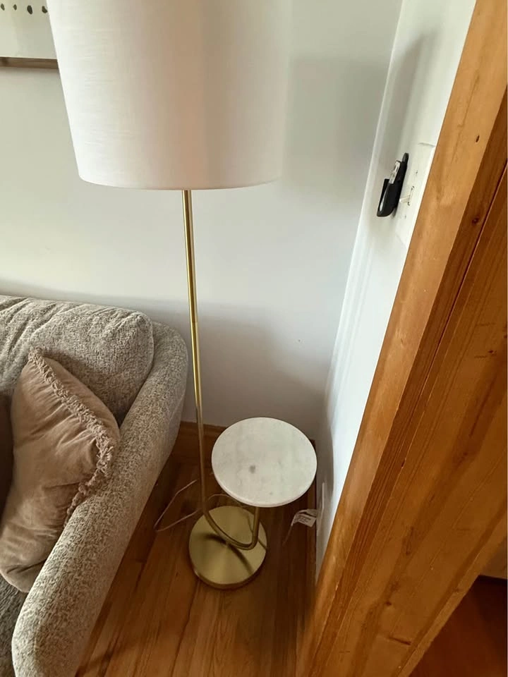 Floor Lamp with Marble Table – Modern Side Table Lamp - photo 3