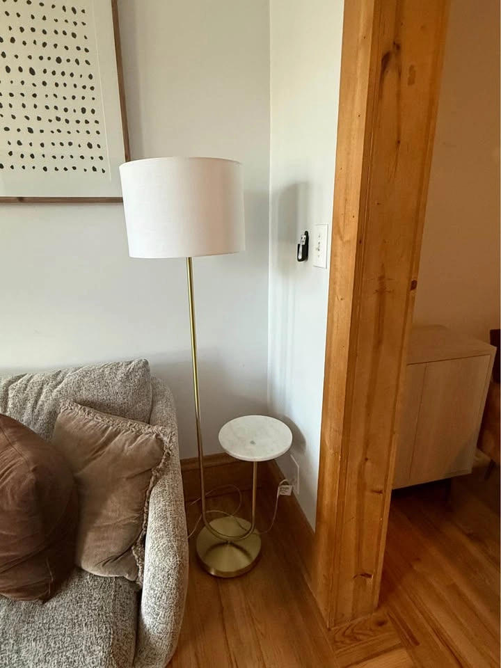 Floor Lamp with Marble Table – Modern Side Table Lamp - photo 4