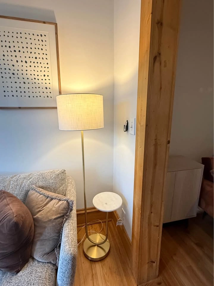 Floor Lamp with Marble Table – Modern Side Table Lamp - photo 5