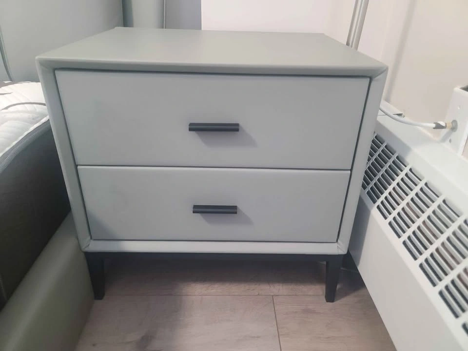 Set of 2 Modern Upholstered Nightstands - photo 2