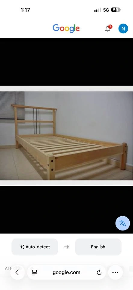 IKEA Single and Twin Bed Frames with Mattress