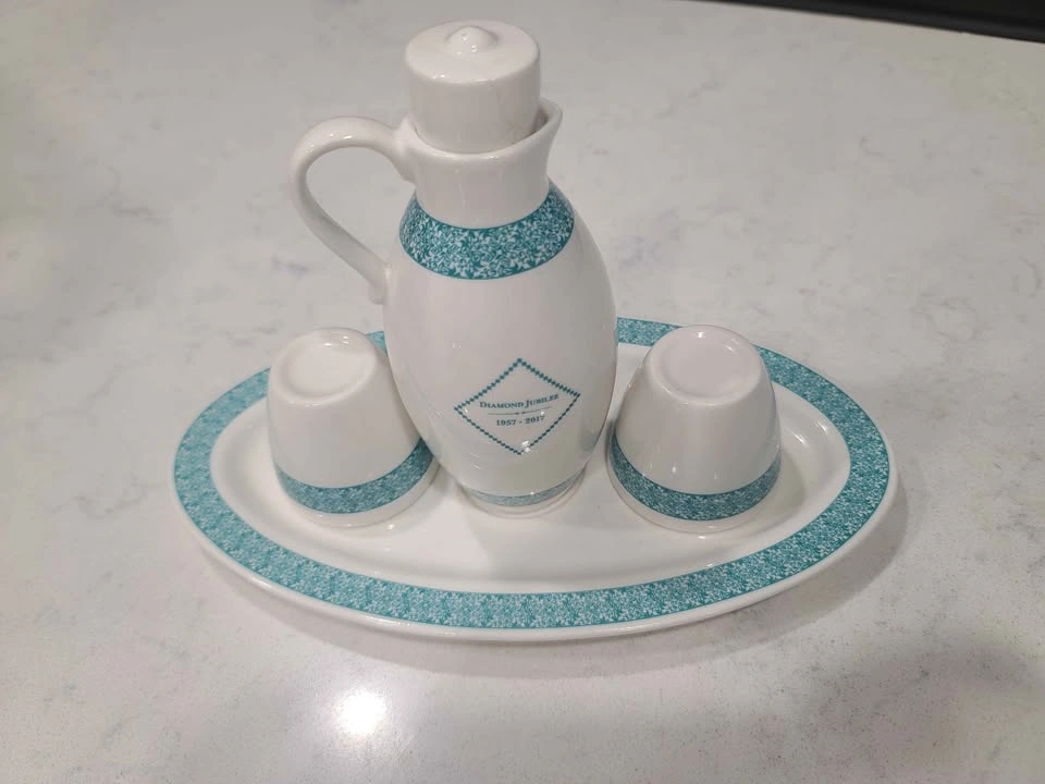 Ceramic Serving Set with Tray, Jug & Cups - photo 2