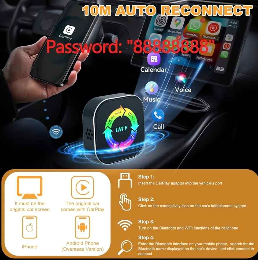 Upgraded Wireless CarPlay Adapter 2026 - photo 3