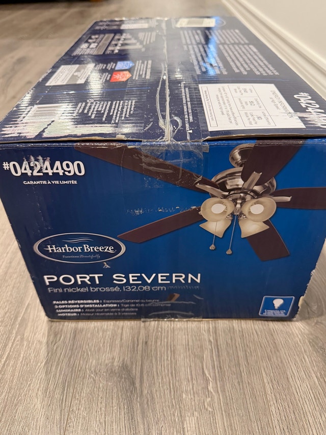 Harbor Breeze 52" Port Severn Brushed Nickel Ceiling Fan