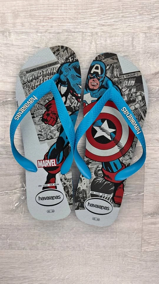 Havaianas Captain America Flip Flops US 11/12