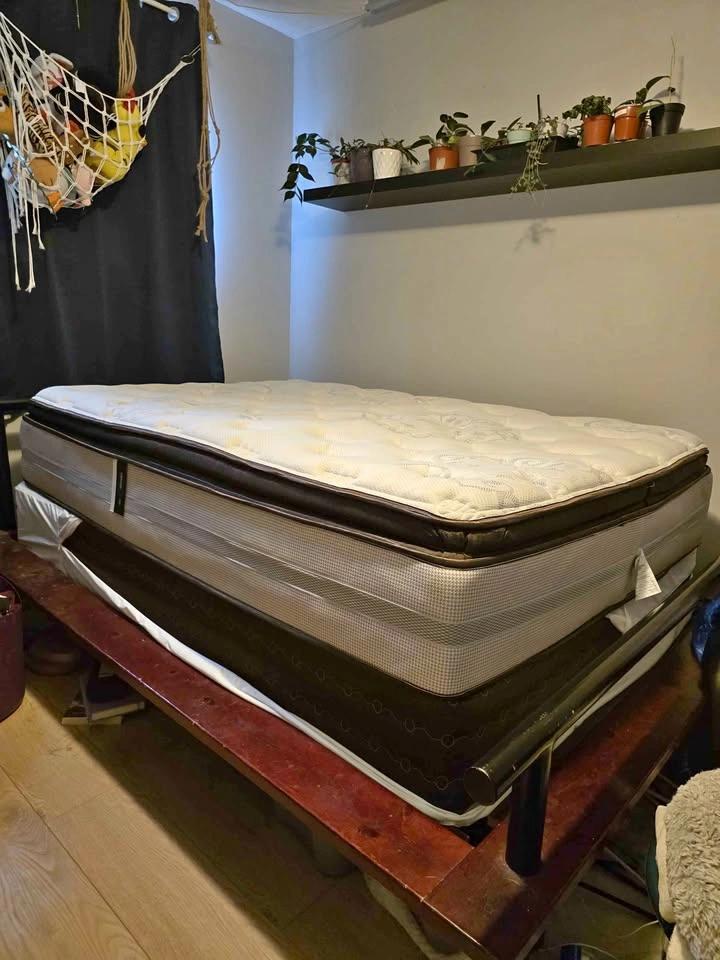 Simmons Beautyrest Double PillowTop Mattress + Box Spring, Optio
